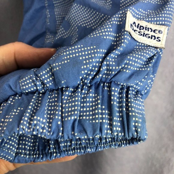 Vintage 80s Alpine Designs Snow Suit Women’s Size 12 One Piece Baby Blue Skiing - Picture 13 of 16